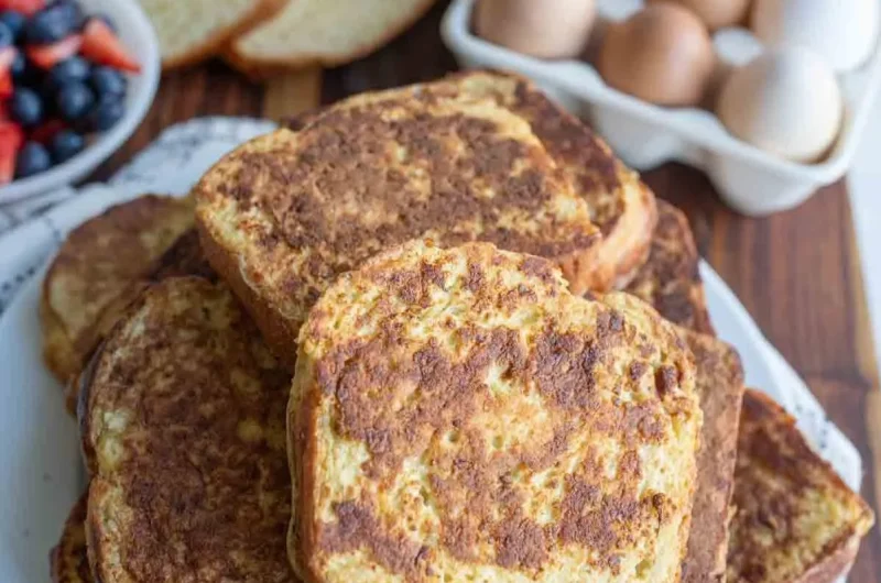 Fluffy French Toast with Golden, Custardy Edges