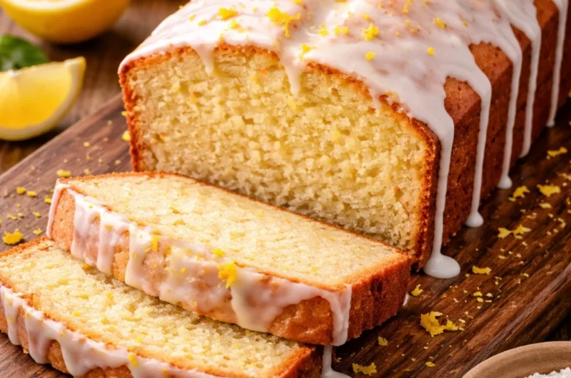 Moist Lemon Loaf Cake with a Sweet Glaze