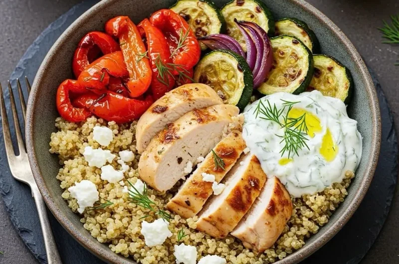 Mediterranean Chicken Bowls for an Easy 30-Minute Dinner