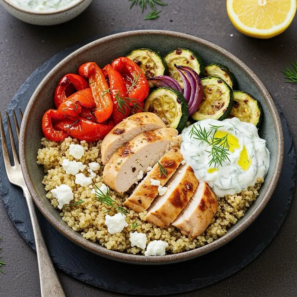 mediterranean chicken bowl recipe
