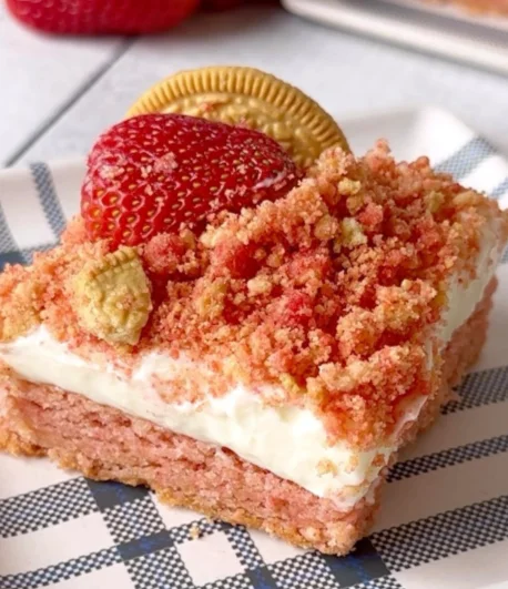 strawberry cheesecake bars recipe
