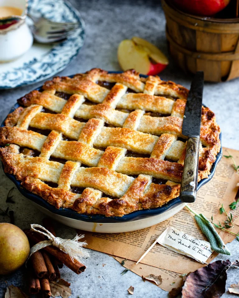 The Best Homemade Apple Pie with a Flaky Golden Crust