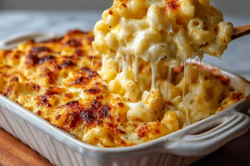 Baked Mac and Cheese with a Golden Crispy Topping