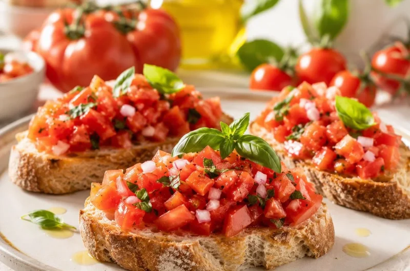 Fresh Tomato Bruschetta for an Easy Italian Appetizer