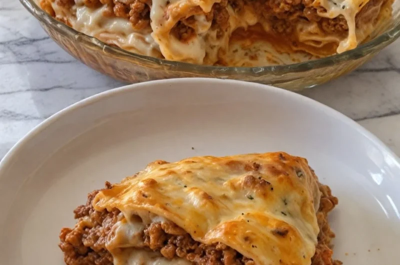 Classic Lasagna with Ricotta, Mozzarella and Marinara