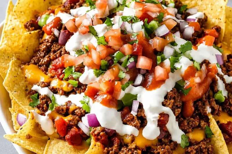 Loaded Nachos with All Your Favorite Toppings