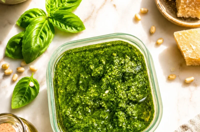 Easy Homemade Pesto Recipe Ready in 5 Minutes