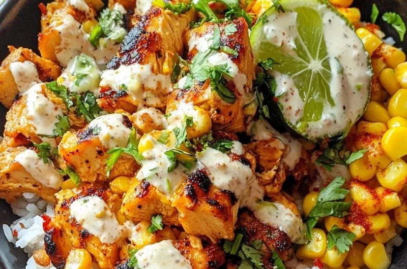 Street Corn Chicken Rice Bowls Packed with Flavor